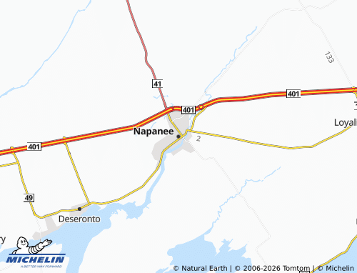 MICHELIN-Landkarte Napanee - ViaMichelin