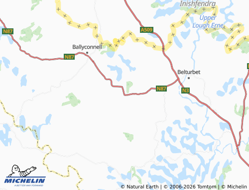 Kaart MICHELIN Ballyhugh - ViaMichelin