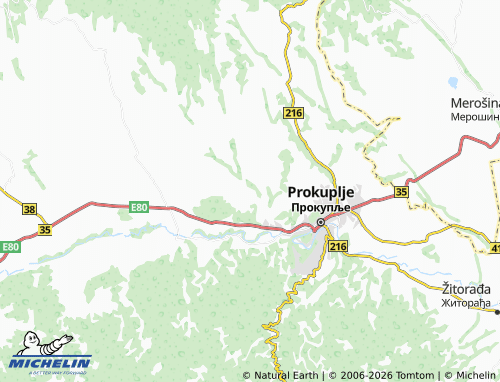 Mapa MICHELIN Donja Trnava - ViaMichelin
