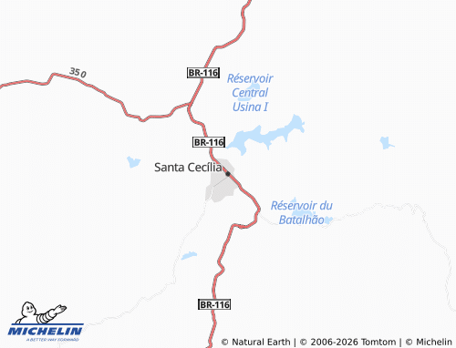 Mapa MICHELIN Santa Cecília - ViaMichelin