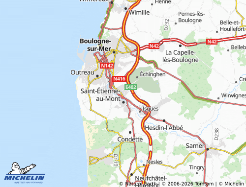 MICHELIN Saint-Léonard map - ViaMichelin
