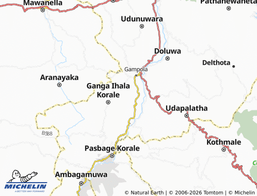 MICHELIN Thembiligala map - ViaMichelin
