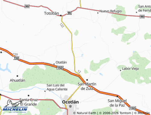 Mapa MICHELIN Ríos de Ruiz - ViaMichelin