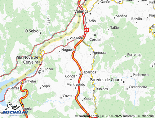 MICHELIN Quintela map - ViaMichelin