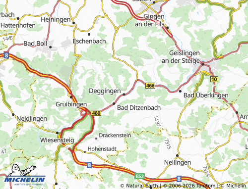 Mapa MICHELIN Deggingen - ViaMichelin