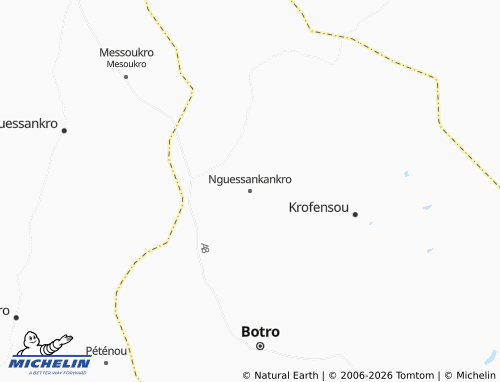 MICHELIN-Landkarte Nguessankankro - ViaMichelin