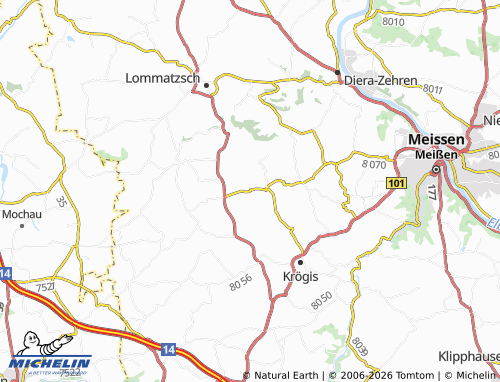 MICHELIN Planitz map - ViaMichelin