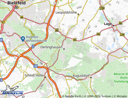 MICHELIN Oerlinghausen map - ViaMichelin