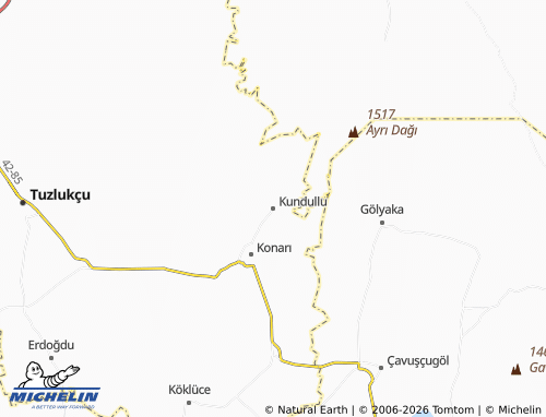 MICHELIN Kundullu map - ViaMichelin