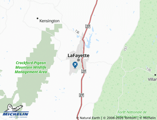 Mapa MICHELIN LaFayette - ViaMichelin
