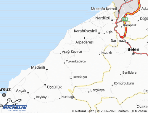 MICHELIN Helvalı map - ViaMichelin