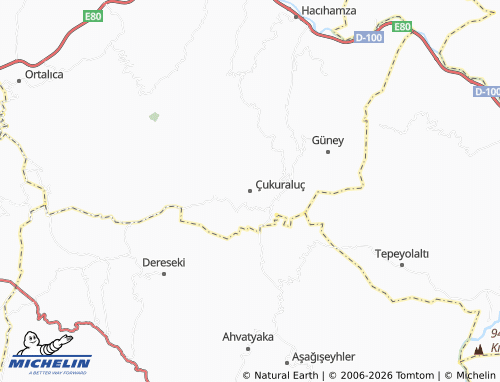 Mappa MICHELIN Çukuraluç - ViaMichelin