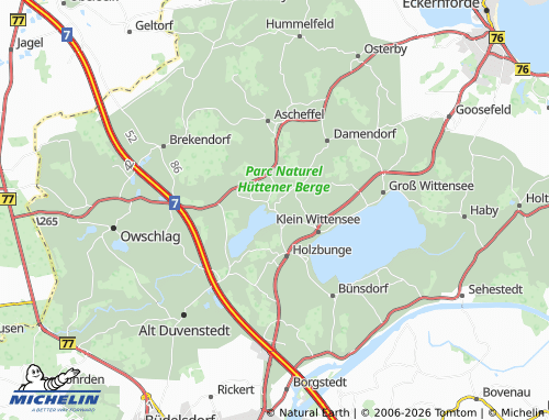 MICHELIN Bistensee map - ViaMichelin