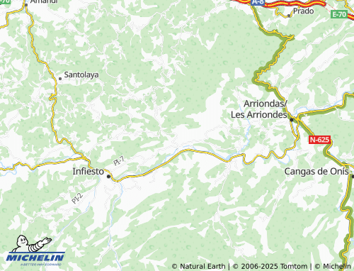 MICHELIN Miyares map - ViaMichelin