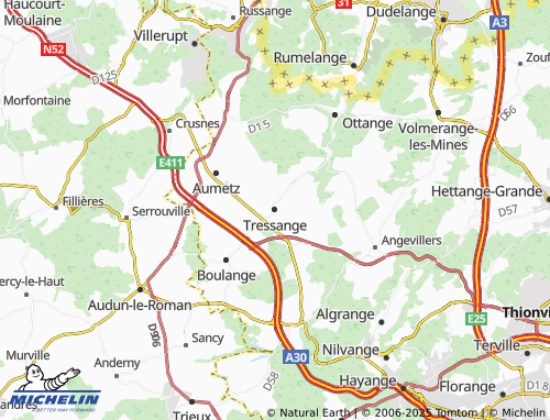 Carte MICHELIN Tressange - ViaMichelin