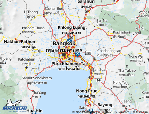 MICHELIN Prawet map - ViaMichelin