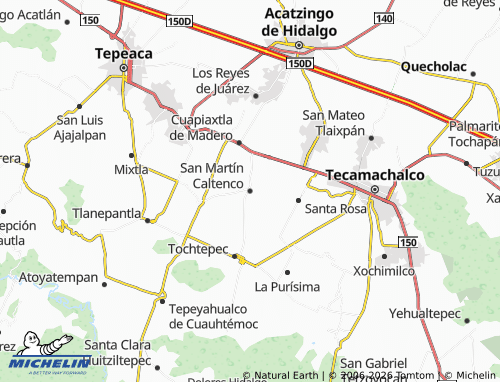Mappa MICHELIN San Martín Caltenco - ViaMichelin