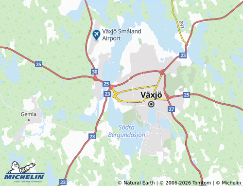 Carte MICHELIN Västra Mark - ViaMichelin