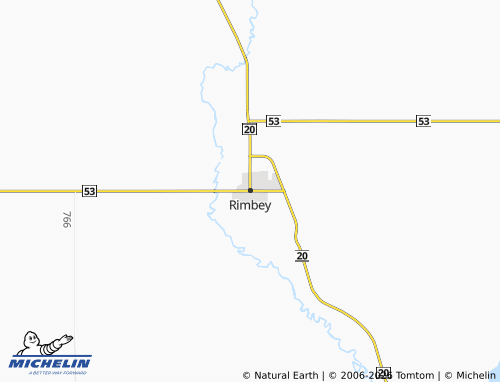 MICHELIN-Landkarte Rimbey - ViaMichelin