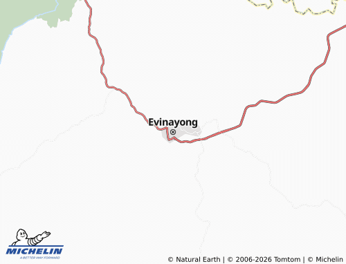 MICHELIN Evinayong map - ViaMichelin