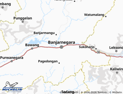 MICHELIN Banjarnegara map - ViaMichelin