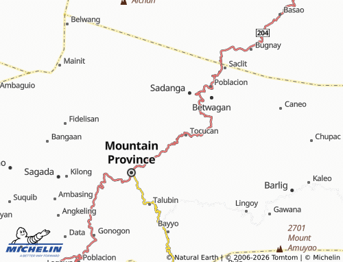 MICHELIN Maligcong map - ViaMichelin