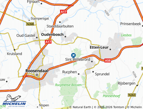 MICHELIN Bosschenhoofd map - ViaMichelin