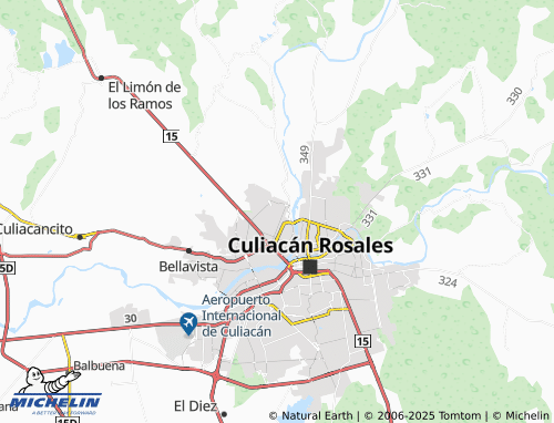 MICHELIN Riveras del Humaya map - ViaMichelin