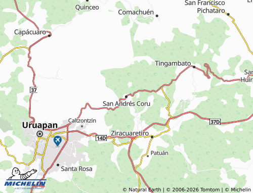 Mapa MICHELIN San Andrés Coru - ViaMichelin