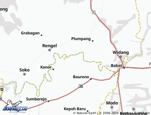 MICHELIN Kedungprimpen map - ViaMichelin
