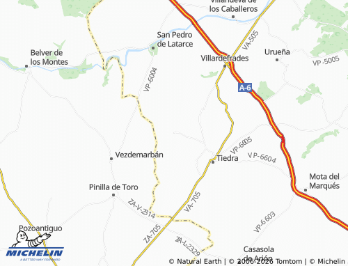 MICHELIN Castromembibre map - ViaMichelin