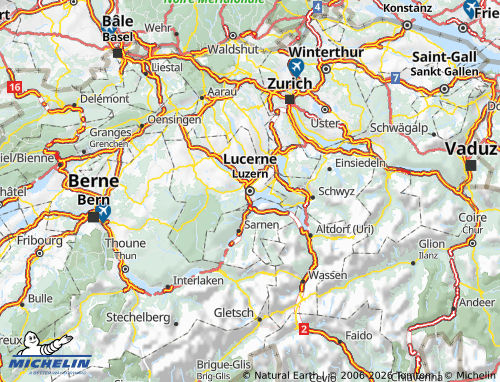 Carte MICHELIN Lucerne - ViaMichelin