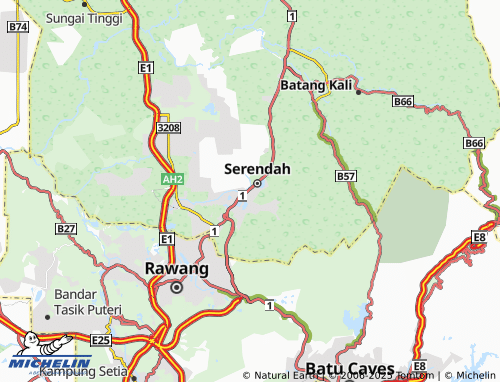 MICHELIN Kampung Seri Serendah map - ViaMichelin