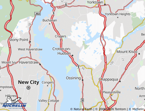 MICHELIN Croton-on-Hudson map - ViaMichelin