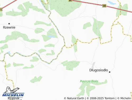 MICHELIN Ostrykół Dworski map - ViaMichelin