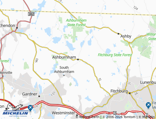 Carte MICHELIN Ashburnham - ViaMichelin