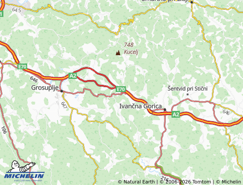 Mapa MICHELIN Višnja Gora - ViaMichelin