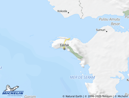 MICHELIN Fakfak map - ViaMichelin