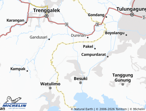 MICHELIN Kedungwilut map - ViaMichelin