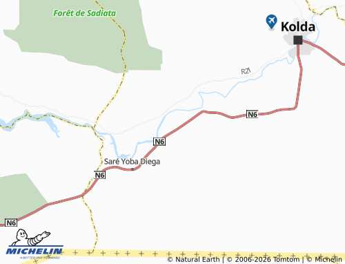 MICHELIN Omoul Kouré map - ViaMichelin