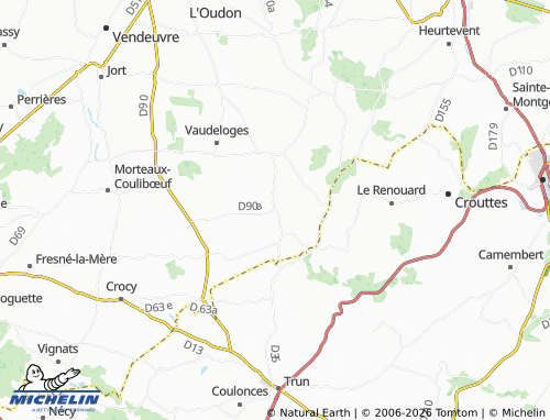 MICHELIN Grandmesnil map - ViaMichelin