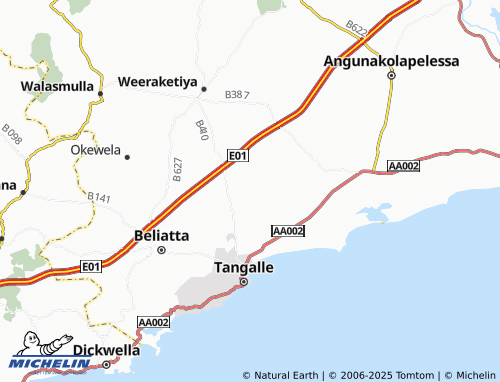 Mapa MICHELIN Vitharandeniya South - ViaMichelin
