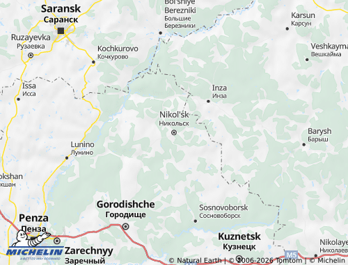 MICHELIN-Landkarte Nikolski Rajon - ViaMichelin