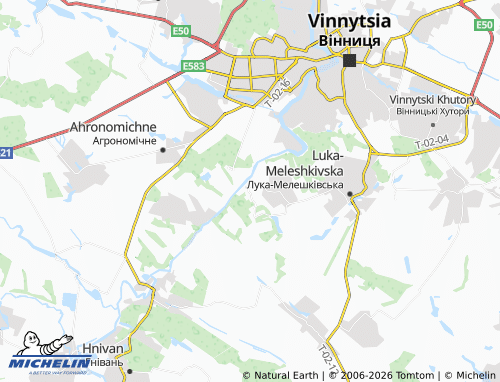 Mappa MICHELIN Prybuzke - ViaMichelin