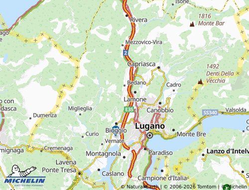Carte MICHELIN Gravesano - ViaMichelin