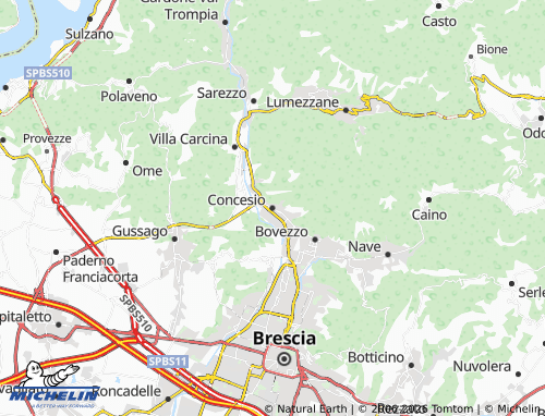 Mappa MICHELIN Concesio - ViaMichelin