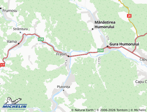 MICHELIN Bucșoaia map - ViaMichelin