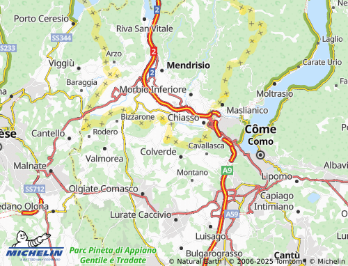MICHELIN Seseglio map - ViaMichelin