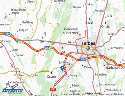 MICHELIN Ibos map - ViaMichelin