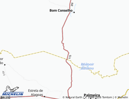 MICHELIN-Landkarte Lagoa de São José - ViaMichelin